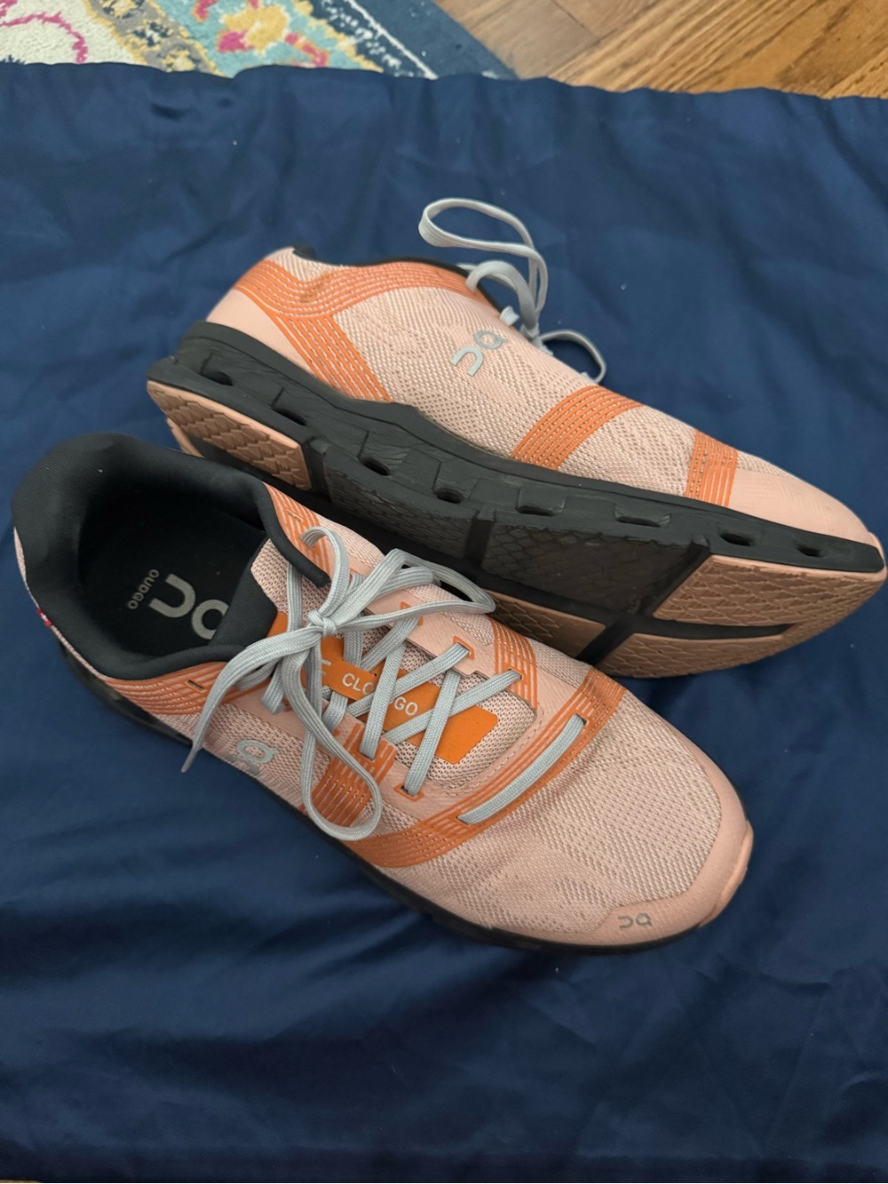 On Cloud CLOUDGO Pink Orange Running Shoes